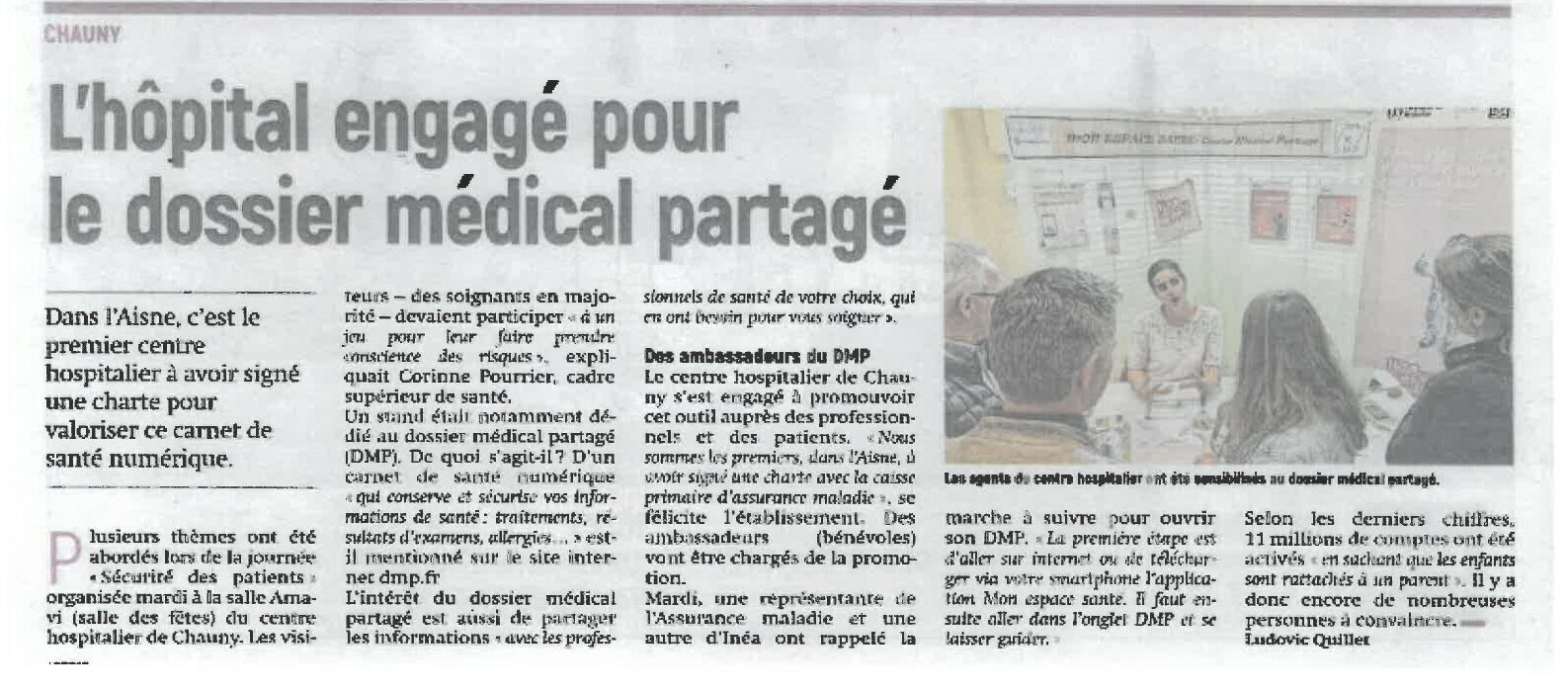 L'hôpital engagé pour le dossier médical partagé